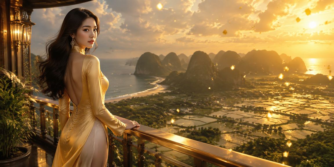 Người chơi trải nghiệm máy slot với chủ đề áo dài tại Ninh Bình